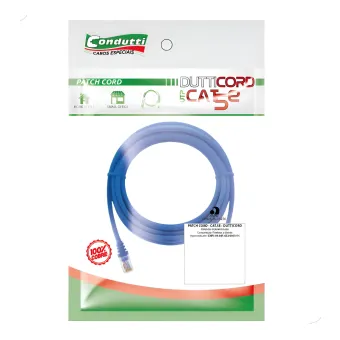 Patch Cord Cat 6 - 2.5m - Azul - Condutti 