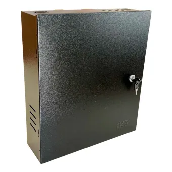 Caixa Metalica Vertical Combate Preta 