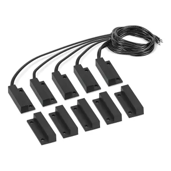 Sensor Magn. c/Fio XAS Sobrepor Black - Cj.5 pecas