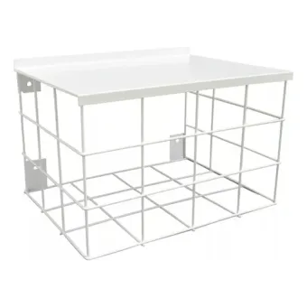 Grade Protetora Quadrada com Cobertura Branca