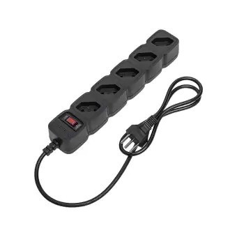 Protetor Eletronico com 5 Tomadas - EPE 205 Preto