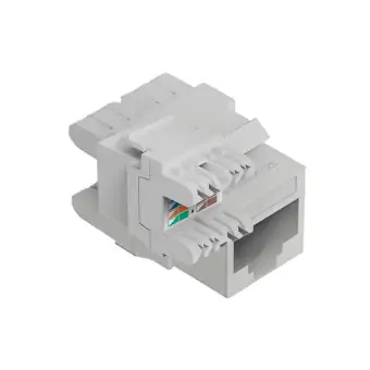 Conector RJ45 Femea 180o. Cat6 Keystone Jack 