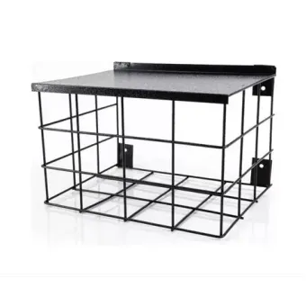 Grade Protetora Quadrada com Cobertura Preta