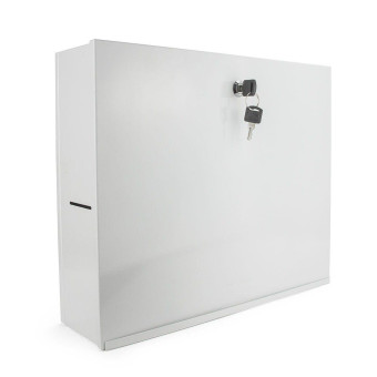 Caixa Metalica Vertical Combate Branca
