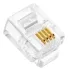  Plug Modular 6x4 (100 un) - RJ 11 - 4 Vias  - Imagem: 1