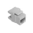 Conector RJ45 Femea 180o. Cat5e Keystone Jack - Imagem: 1
